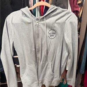 Victoria Sport Gray Zip-Up Hoodie
